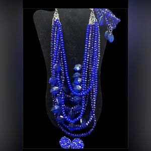 Sassy Jones Blue Malia Necklace, Bracelet & Earrings